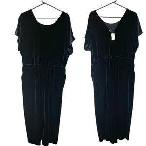 Oscar De La Renta Dress Size 8 Black 100% Wool Fit & Flare Blouson Sleeves
